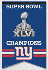 New York Giants Super Bowl XLVI Premium Felt Banner - Wincraft