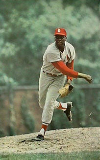 Bob Gibson St. Louis Cardinals MLB Action Poster - Major League Posters 1968