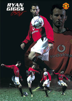 Ryan Giggs "Black Magic" Manchester United EPL Soccer Poster - GB Posters 2002