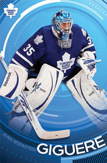 Jean-Sebastian Giguere "In the Zone" Toronto Maple Leafs Goalie Action Poster - Costacos 2010
