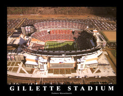 Gillette Stadium "From Above" New England Patriots Gameday Aerial Poster Print - Aerial Views