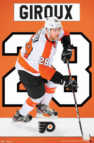 Claude Giroux "Super 28" Philadephia Flyers NHL Action Poster - Costacos Sports