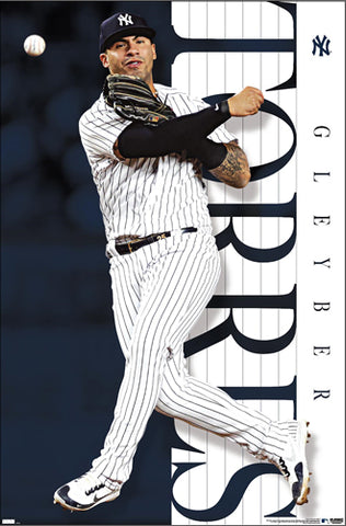 Gleyber Torres "Superstar" New York Yankees MLB Baseball Action Poster - Costacos Sports