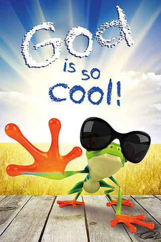 God is So Cool (Christian Gekko) Inspirational Poster - Slingshot Publishing