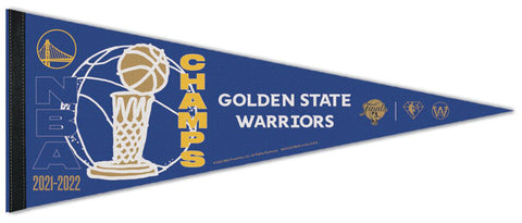 Golden State Warriors 2022 NBA Champions Premium Felt Collector's Pennant - Wincraft