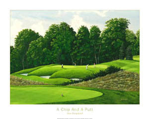 Golf Lionhead "A Chip and a Putt" Poster Print - Posters International 1999