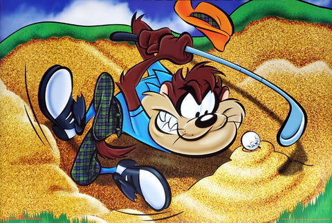 Golfing Taz In Bunker Looney Tunes Poster - OSP Publishing 1997