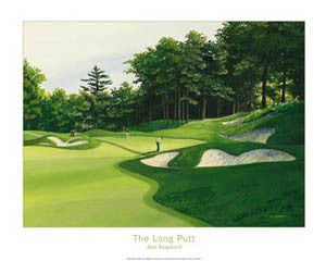 Golf Course Art "The Long Putt" (Summit) Poster - Posters International