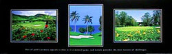 Golf Motivational Triptych "The Natural Game" Poster - Front Line 1998