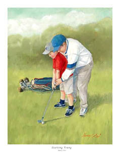 Golf "Starting Young" (Father and Son) Poster - Directional Publishing Inc.