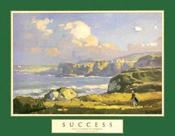 Golf "Success" (Irish Links) Motivational Poster - Front Line