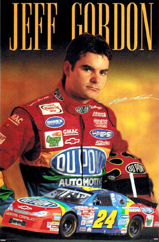 Jeff Gordon "Signature" NASCAR Racing Poster - Costacos 2000