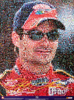 Jeff Gordon NASCAR Superstar Photomosaic Poster - Brian Spurlock Photography 2002