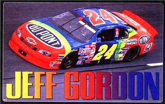 Jeff Gordon "Rainbow Action" NASCAR Racing Poster - Costacos 1998