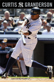 Johnny Damon Bright Lights New York Yankees MLB Action Poster - Costacos  2006