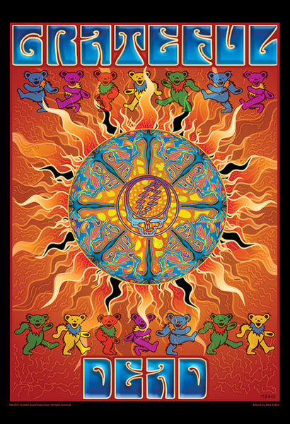 Grateful Dead "Sun" by Mike DuBois (2011) Rock Music 24x36 Art Poster