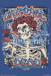 Grateful Dead "Fillmore 1970" Poster 24x36 Reproduction - Culturenik Inc.