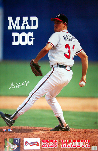 Chipper Jones Blast Atlanta Braves MLB Baseball Action Poster - Starline  1998