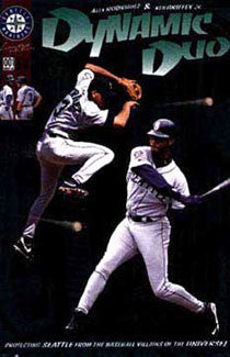 Ken Griffey Jr. and Alex Rodriguez "Dynamic Duo" Poster - Costacos 1998