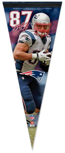 Rob Gronkowski "Signature Series" New England Patriots Premium Felt Collector's Pennant - Wincraft