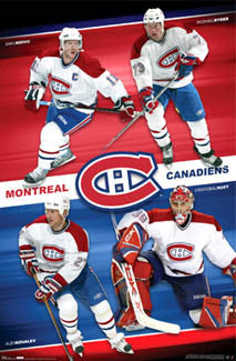 Montreal Canadiens "Four Strong" Team Poster - Costacos 2007
