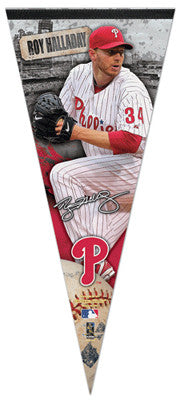 Roy Halladay "BIG-TIME" Extra-Large Premium Felt Collector's Pennant
