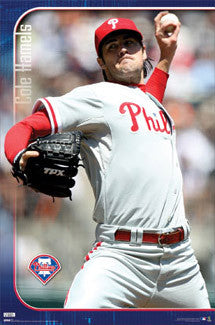 Cole Hamels "Action" Philadelphia Phillies Poster - Costacos 2009