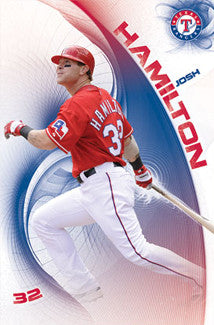 Josh Hamilton "In the Zone" Texas Rangers Poster - Costacos 2011