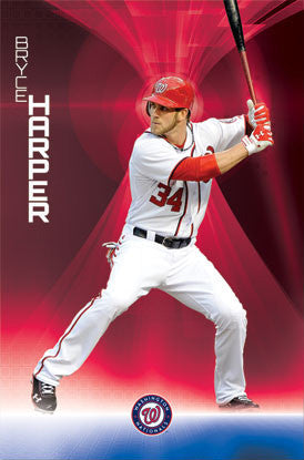 Bryce Harper "Launch" Washington Nationals Poster - Costacos 2012