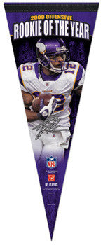 Percy Harvin 2009 NFL Offensive ROY Premium Pennant (LE /2010)