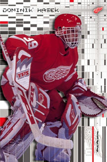 Dominik Hasek "Intensity" Detroit Red Wings NHL Goalie Action Poster - Costacos 2002