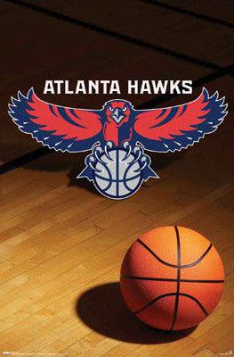 Atlanta Hawks Official Team Logo Poster - Costacos Sports