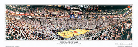 Miami Heat 2006 NBA Champions Panoramic Poster Print - Everlasting Images