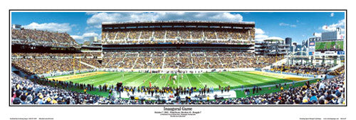 Pittsburgh Steelers Heinz Field Inaugural Game Panoramic Poster Print - Everlasting Images