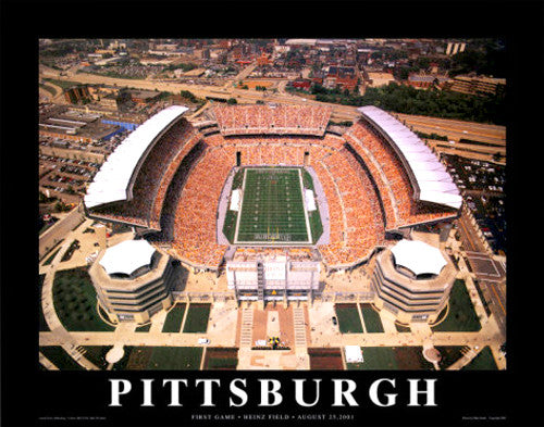 Pittsburgh Steelers Heinz Field Opener "From Above" Premium Poster Print - Aerial Views 2001