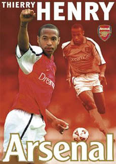 Thierry Henry "Super Action" Arsenal FC Poster - GB 2002