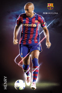 Thierry Henry "Cyclone" FC Barcelona 2009/10 Poster - GB Eye