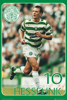 Jan Vennegoor of Hesselink "Super Action" Glasgow Celtic FC Poster - GB 2007