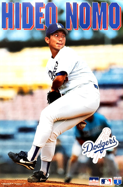 Hideo Nomo "Classic" Los Angeles Dodgers MLB Action Poster - Starline 1995