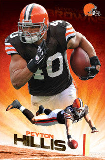 Peyton Hillis "Power Back" Cleveland Browns Poster - Costacos 2011