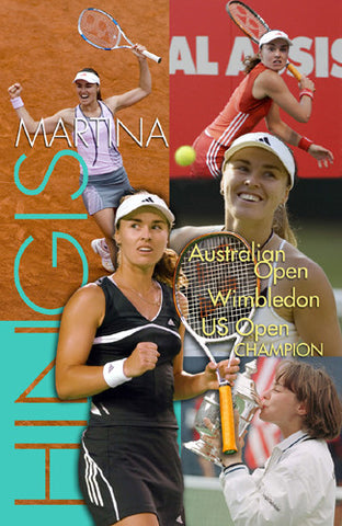 Martina Hingis "Champion" WTA Tennis Commemorative Poster - Tennis Life