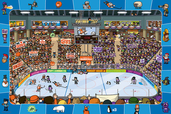 Hockey Poster for Kids Room ("Spot and Find") - Eurographics Inc.