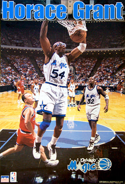 Horace Grant "Slam" Orlando Magic NBA Action Poster - Starline 1995