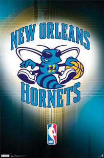New Orleans Hornets Official NBA Team Logo Poster - Costacos Sports