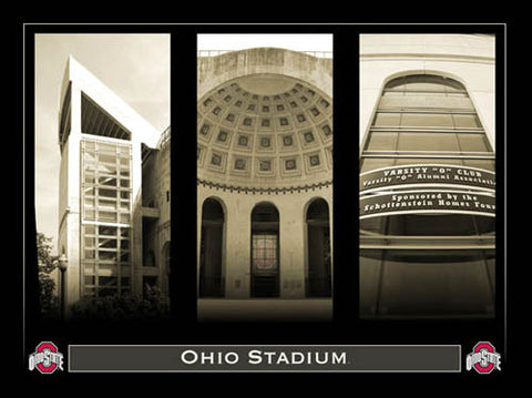 Ohio Stadium "Classic Triptych" - My Team Prints 2007