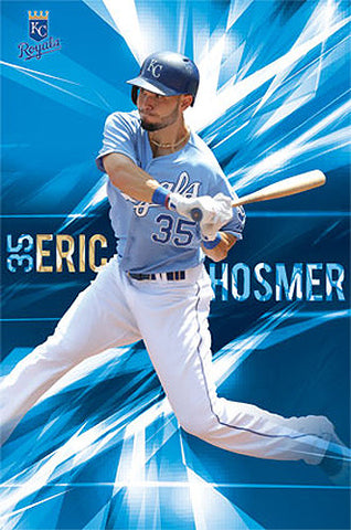 Eric Hosmer "Blue Blood" Kansas City Royals MLB Action Wall Poster - Costacos Sports