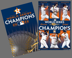 COMBO: Houston Astros 2022 World Series Champions 2-Poster Commemorative Set - Costacos Sports