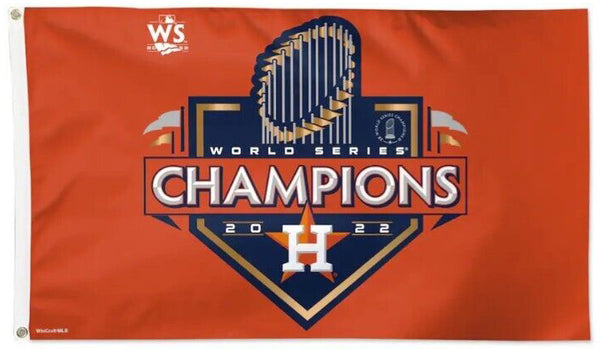 Houston Astros 2022 World Series Champions Official MLB Baseball DELUXE 3'x5' Team Flag - Wincraft Inc.