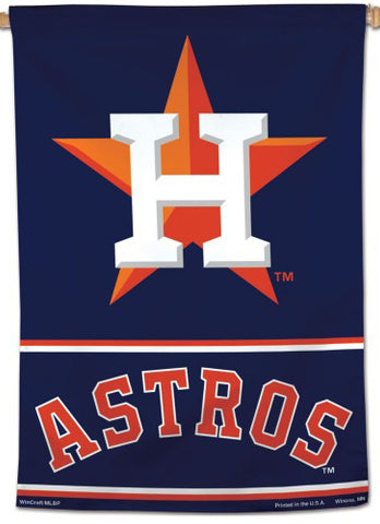 Houston Astros "Lone Star H" Official MLB Team Logo Premium 28x40 Wall Banner - Wincraft Inc.