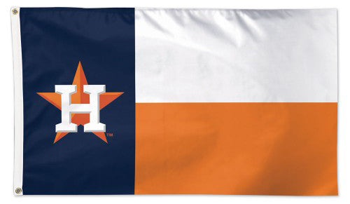 Houston Astros Texas-State-Flag-Style Official MLB Baseball Team DELUXE-EDITION 3'x5' Flag - Wincraft Inc.